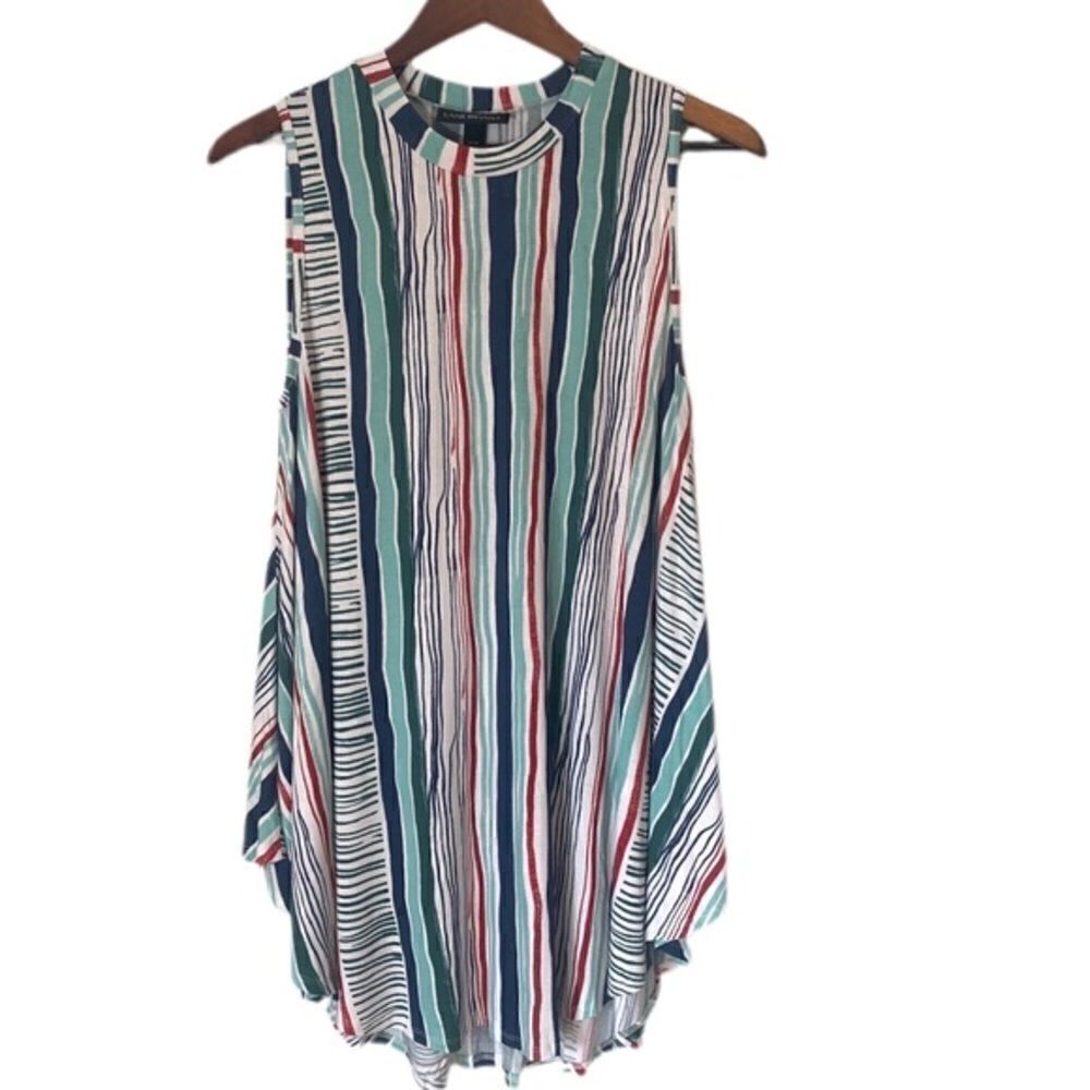 Lane Bryant Women’s Swing Collection Stripe Sleeveless Top NWT - Picture 6 of 6